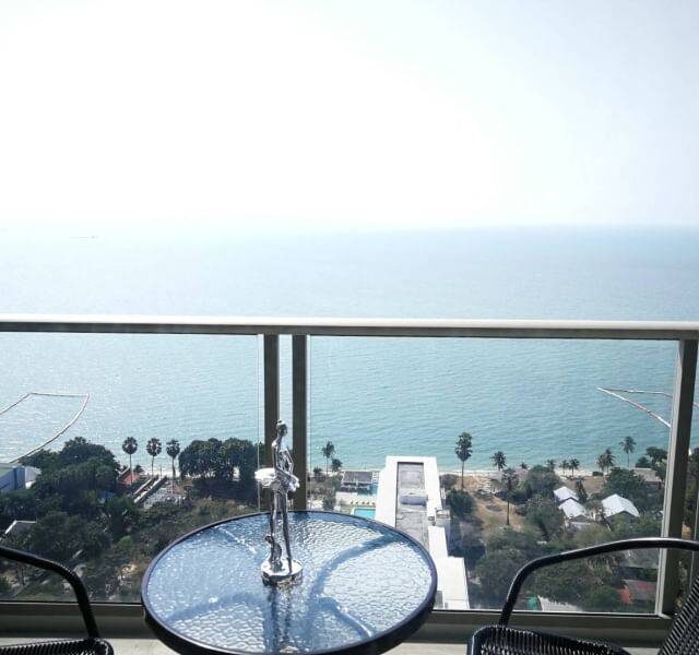 R026 Naklue District Pattaya Riviera Wongamat Front Sea View 1 bedroom 46 sqm Rental price 30000 baht