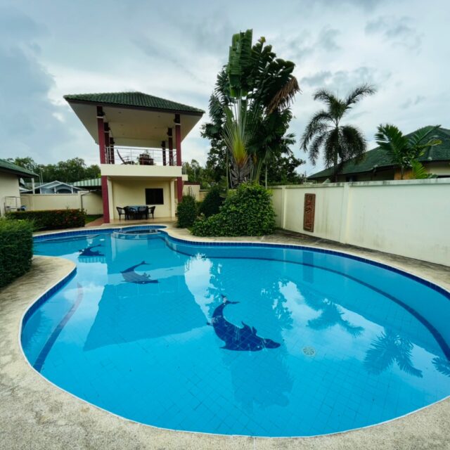 R104 Pattaya East SP3 Community Private Pool Villa 3 bedroom 4 bathroom 520 SQM Rental Price 45000 baht
