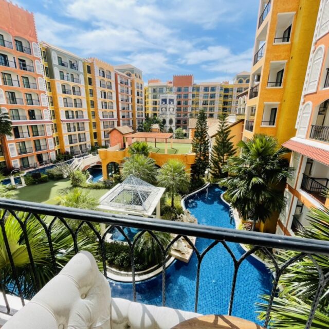 R125 Na Jomtien Venetian Condominium 1bed 1bath 32sqm 4floor Rental price 10000thb per month