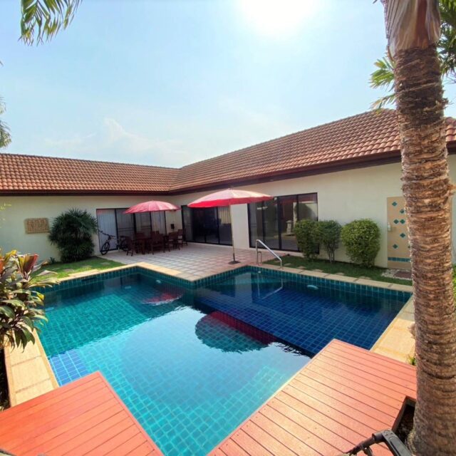 P009 2Beds 2Baths Pool Villas Jomtien – Rent 55000 Baht.